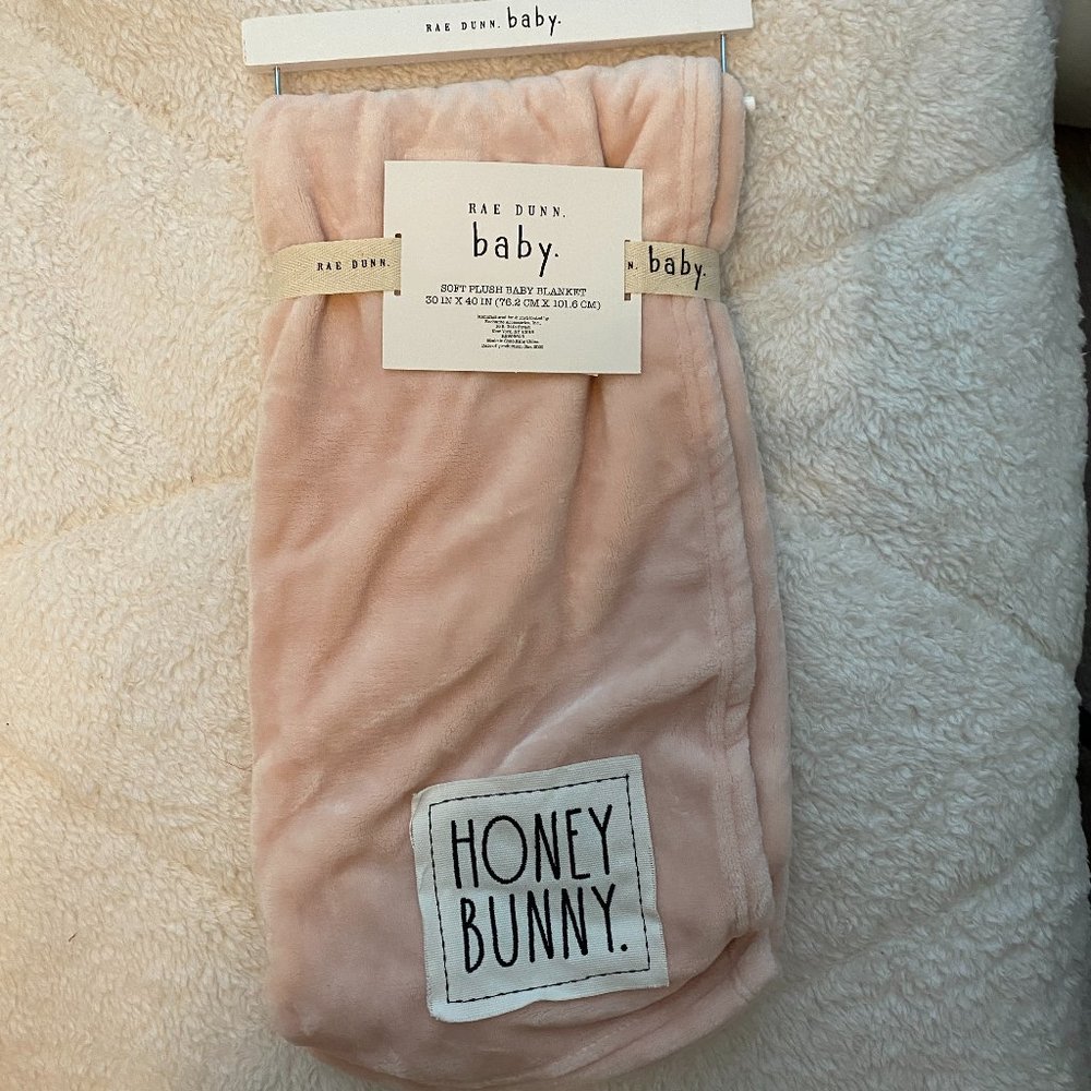 NWT Rae Dunn Honey Bunny Baby blanket